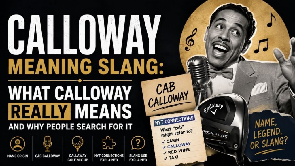 Calloway Meaning Slang