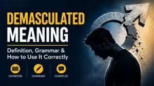 Demasculated Meaning: Definition, Grammar And How To Use It Correctly