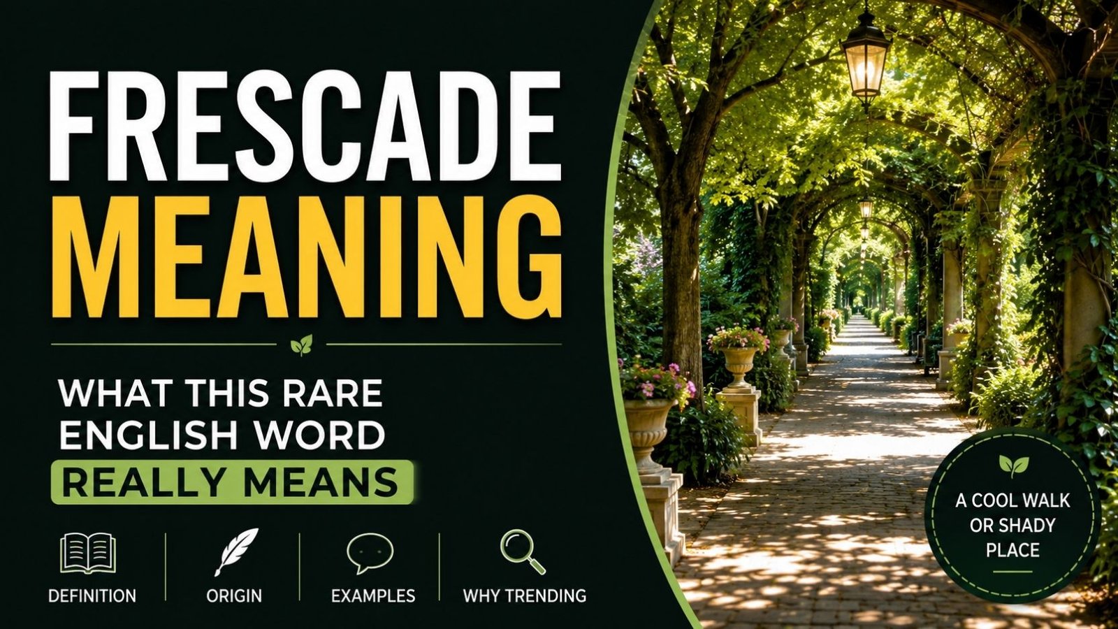 Frescade Meaning: What This Rare English Word Really Means