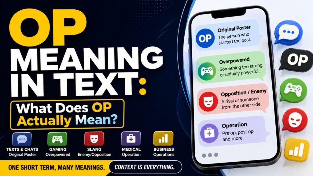 OP Meaning In Text: What Does OP Actually Mean?