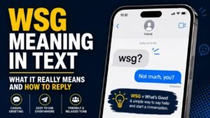 WSG Meaning In Text: What It Really Means And How To Reply