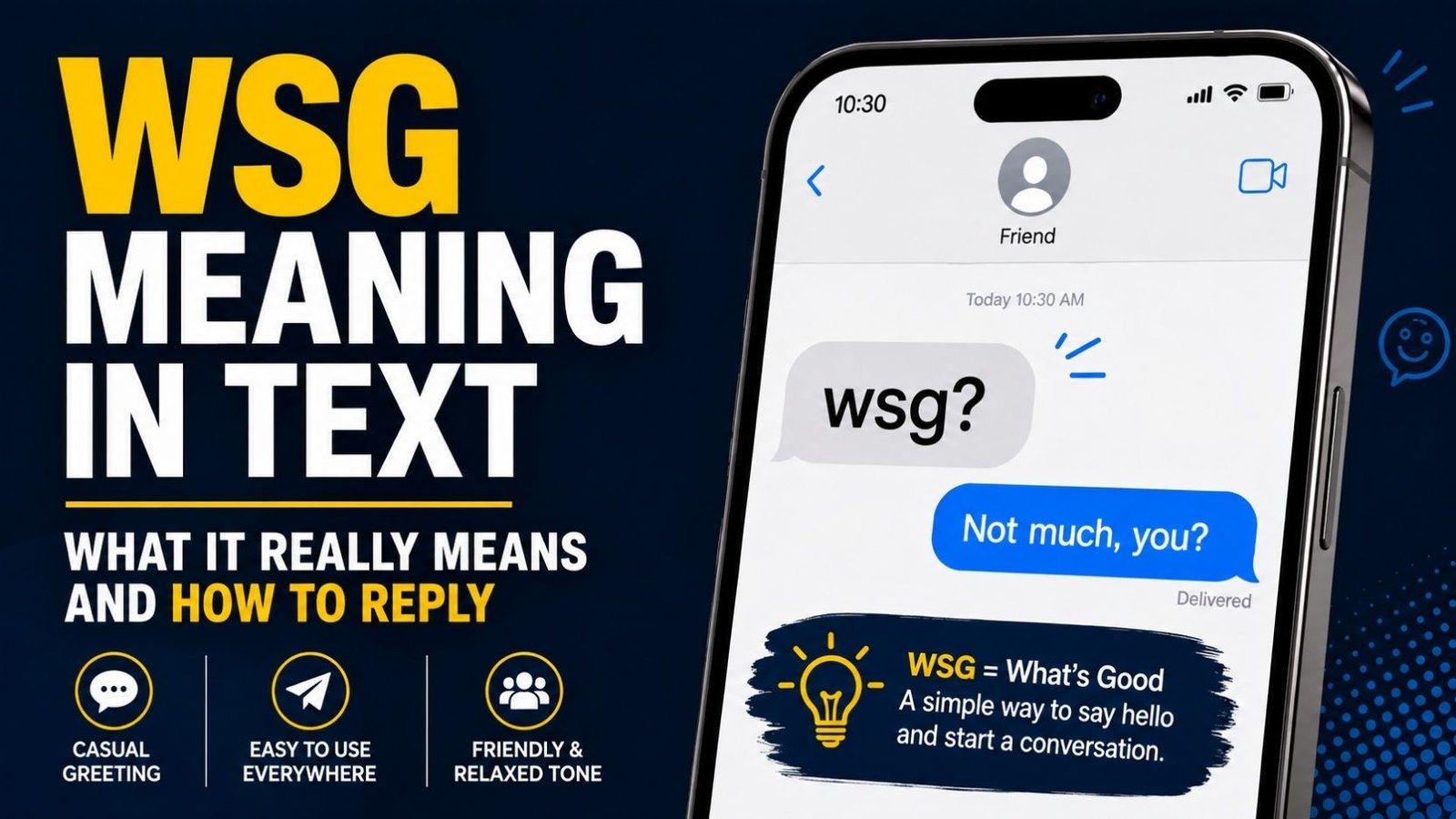 WSG Meaning In Text: What It Really Means And How To Reply