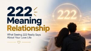 222 Meaning Relationship: What Seeing 222 Really Says About Your Love Life If you keep noticing 222 on the clock, on receipts, or on license plates, and it always seems to show up when you are thinking about someone, you are probably searching for one thing. You want to know what 222 means for your relationship. In numerology and angel number traditions, 222 is widely linked to balance, patience, and growing trust between two people. It is often described as a gentle nudge to stay steady rather than react out of fear. This meaning matters because relationships rarely fail from one big moment. They usually struggle from small, repeated patterns like impatience, doubt, or poor timing. The 222 meaning in a relationship context speaks directly to those patterns. Whether you are single, dating, healing from a breakup, or wondering about a twin flame connection, this number is generally treated as a sign to trust the process instead of rushing it. What Does 222 Mean in a Relationship? In most angel number interpretations, 2 is the number of partnership, cooperation, and duality. Seeing it three times in a row, as in 222, is thought to intensify that message. People who follow this belief system often describe 222 as confirmation that a relationship is developing in the right direction, even if progress feels slow. It is worth being clear about something here. Angel numbers are a belief system, not a scientifically proven phenomenon. There is no dictionary or grammar rule that assigns a fixed meaning to 222. The interpretations below come from numerology and spiritual traditions that many people find personally meaningful, not from verified fact. With that context in mind, here is how the meaning is commonly broken down. Core idea of 222 in relationships Two people moving toward balance A reminder to be patient instead of forcing an outcome A sign that small efforts are adding up Encouragement to communicate honestly 222 Meaning Relationship: Harmony and Balance The most common interpretation of 222 in relationships centers on harmony. The number 2 relates to pairs, agreements, and shared effort. When it repeats, the message people take from it is that a relationship is (or is about to become) more balanced. This does not always mean everything is perfect. It often means the two people involved are learning to meet in the middle. Compromise, listening, and mutual respect are the themes most closely tied to this reading. A simple way to think about it: Element What It Represents First 2 Awareness of the connection Second 2 Effort from both sides Third 2 Growing balance and trust 222 Meaning Relationship: Love For couples, seeing 222 is often read as encouragement rather than a warning. It suggests the relationship has a steady foundation, even during a rough patch. People who follow this interpretation see it as a sign to keep showing up with patience instead of pulling away. This reading is especially popular among couples going through a transition, such as moving in together, having a hard conversation, or rebuilding trust after a disagreement. The number does not claim to fix the issue. It is generally interpreted as a reminder that steady effort matters more than a dramatic gesture. 222 Meaning Relationship: Single If you are single and keep seeing 222, the meaning shifts slightly. Many numerology sources describe this as a sign to work on inner balance before entering a new relationship. The idea is that the number 2 reflects partnership energy, so noticing it while single is often read as preparation rather than prediction. Common interpretations for single people include: A reminder to stay open instead of guarded Encouragement to resolve old relationship patterns first A sign that patience now leads to a healthier connection later Reassurance that being single is a phase, not a permanent state This interpretation leans on self-awareness. It is less about a specific person arriving and more about becoming ready for one. 222 Meaning Relationship: Twin Flame The twin flame concept describes a connection some believe is more intense than a typical soulmate bond, often marked by strong emotional mirroring and periods of separation. Within this belief, 222 is frequently associated with the idea of reunion or realignment after distance. People who use twin flame terminology often say 222 shows up during a "waiting phase," meaning the connection is not broken, just paused. This is a subjective, culturally specific interpretation rather than an established fact, so it is worth treating it as a personal lens rather than a guarantee. 222 Meaning Relationship: Soulmate Soulmate interpretations of 222 tend to be gentler than twin flame ones. Instead of intensity, the focus is on recognition and comfort. Seeing 222 is sometimes described as confirmation that a meaningful connection is forming or deepening. The difference between the two ideas is simple: Concept Common Theme 222 Interpretation Soulmate Comfort, deep understanding A sign of steady, growing connection Twin flame Intensity, mirroring, separation A sign of realignment after distance Neither reading should be treated as certainty. They reflect how different traditions apply the same number to different relationship experiences. 222 Meaning Relationship: Breakup Seeing 222 after a breakup carries a slightly different tone. Rather than suggesting reconciliation is guaranteed, most interpretations frame it as a message about emotional balance during a hard time. Typical readings include: A reminder that healing takes patience Encouragement to avoid impulsive decisions, like reaching out too soon A sign that clarity is developing, even if it does not feel that way yet Reassurance that the situation is shifting toward resolution, one way or another Some people interpret 222 after a breakup as a sign of eventual reconciliation. Others interpret it as a sign that closure is coming. Because this depends on personal belief and context, it is best understood as a prompt for reflection rather than a fixed prediction. 222 Meaning Relationship: Problems When a relationship is going through conflict, 222 is often interpreted as a call for cooperation rather than confrontation. The number's connection to duality is read as a reminder that both people contribute to a problem, and both need to be part of the solution. Tip: If you are seeing 222 during a difficult period, many interpretations suggest treating it less as a mystical fix and more as a personal cue to slow down, listen, and respond calmly instead of reactively. This framing is popular because it turns a repeated number into a practical habit, patience and communication, rather than a passive hope that things will simply improve on their own. 222 Meaning From God In some religious and spiritual interpretations, repeating numbers like 222 are seen as a form of divine reassurance. This idea appears across different faith-based numerology traditions, though it is not part of mainstream Christian, Jewish, or Islamic doctrine. People who hold this belief often describe 222 as a gentle confirmation that they are being guided, especially during uncertainty in a relationship. As with other interpretations in this article, this is a matter of personal faith and belief rather than an established religious teaching. 222 Meaning: Today or Tomorrow Some people ask what it means to see 222 specifically today or tomorrow, often hoping for a short-term answer. In most interpretations, timing matters less than pattern. Seeing it once is usually treated as a small nudge. Seeing it repeatedly over several days is treated as a stronger message worth paying attention to. This is less about predicting a specific event and more about noticing a recurring theme in your thoughts, your relationship, or your decisions. 222 Angel Number Meaning: Manifestation In manifestation-focused numerology, 222 is often linked to the idea that your thoughts and intentions are aligning with reality. For relationships, this usually means staying focused on the kind of connection you want, rather than fixating on fear or doubt. This interpretation encourages a mindset shift: Instead of "Why isn't this working," try "What steady step can I take today." Instead of assuming the worst, stay open to gradual progress. Manifestation interpretations are popular, but they are also a belief framework, not a guaranteed outcome. Treat them as a motivational lens rather than a promise. Common Mistakes People Make When Interpreting 222 Because 222 is emotionally loaded, especially in relationship contexts, it is easy to misread it. ❌ Incorrect: Treating 222 as proof a specific person will come back. ✅ Correct: Treating 222 as a personal reminder to stay balanced and patient. ❌ Incorrect: Assuming the meaning is identical for every relationship situation. ✅ Correct: Recognizing that the meaning shifts depending on whether you are single, in a relationship, or healing from a breakup. ❌ Incorrect: Using the number as a reason to avoid making real decisions. ✅ Correct: Using the reflection it inspires to make calmer, clearer decisions. 222 Tattoo Meaning in Relationships Some people choose a 222 tattoo specifically to represent a relationship milestone, a reunion, or a personal reminder to stay balanced in love. Because tattoos are permanent, most people who choose this design are drawn to its themes of patience and partnership rather than a single dramatic event. Similar Numbers and How They Differ It helps to see how 222 compares with other commonly discussed angel numbers in relationship contexts. Number Common Relationship Theme 111 New beginnings, fresh starts 222 Balance, patience, partnership 333 Growth, encouragement, support 444 Stability, protection 2222 An intensified version of 222's balance and trust theme This comparison shows why 222 specifically stands out for relationship questions. Its core association with partnership and duality makes it the number most directly tied to love, connection, and cooperation. Frequently Asked Questions What does 222 mean in a relationship? It is commonly interpreted as a sign of growing balance, patience, and trust between two people. Does 222 mean my ex is coming back? Not necessarily. Most interpretations treat it as a sign of emotional balance during healing, not a guaranteed reunion. What does 222 mean for someone who is single? It is often read as encouragement to build inner balance before a new relationship begins. Is 222 a twin flame number? Yes, in twin flame belief systems, it is frequently linked to reunion or realignment after a period of separation. What does 222 mean during relationship problems? It is usually interpreted as a reminder to communicate calmly and work toward compromise. Is there scientific proof behind angel number meanings? No. Angel numbers come from numerology and spiritual tradition, not scientific research. What is the difference between 222 and 2222 in relationships? 2222 is generally seen as a stronger or more urgent version of the same balance and partnership theme found in 222. Can 222 mean something different for everyone? Yes. Personal belief, context, and current relationship stage all shape how someone interprets the number. Final Thoughts Across nearly every interpretation, the 222 meaning in a relationship context points back to the same core ideas: balance, patience, and steady effort between two people. Whether you see it while single, in a relationship, healing from a breakup, or exploring a twin flame connection, the underlying message stays consistent. Growth takes time, and small, honest steps matter more than big dramatic ones. If 222 keeps showing up in your life, treat it as a personal prompt rather than a fixed rule. Reflect on where patience is needed, where communication could improve, and where you might be rushing something that simply needs more time. That mindset, more than the number itself, is what tends to bring real change to a relationship.