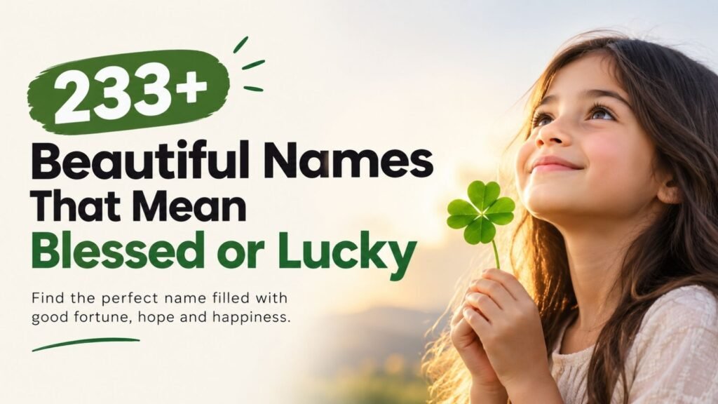 233+ Beautiful Names That Mean Blessed or Lucky