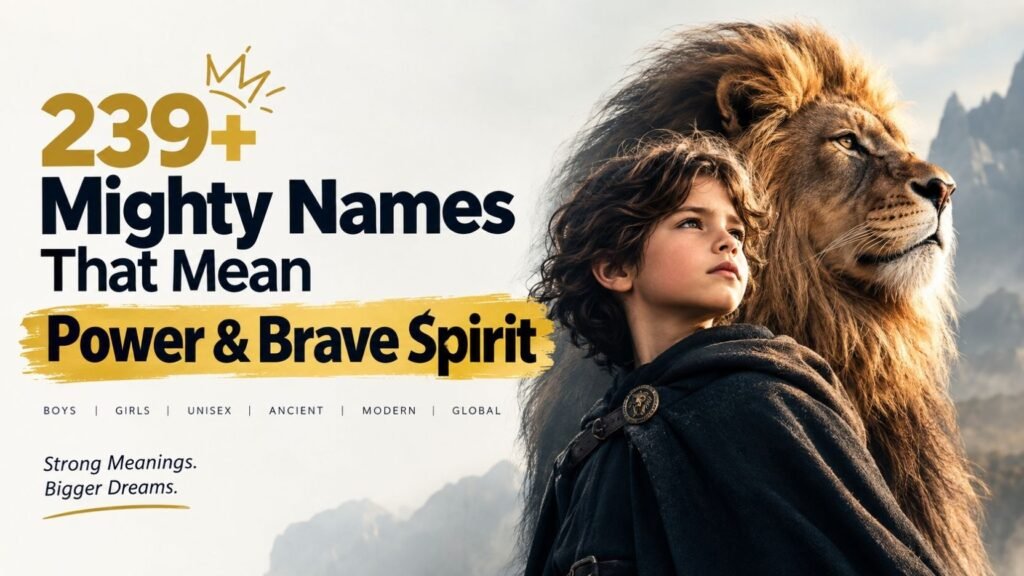239+ Mighty Names That Mean Power & Brave Spirit 2026