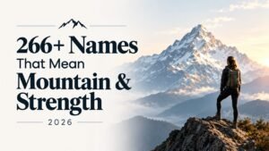 266+ Names That Mean Mountain & Strength 2026