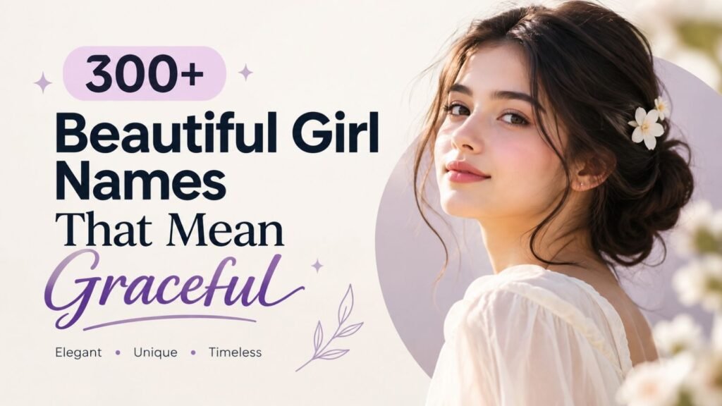 300+ Beautiful Girl Names That Mean Graceful