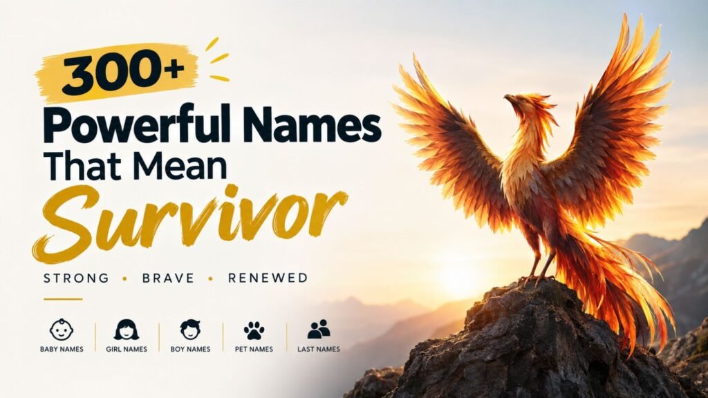 300+ Powerful Names That Mean Survivor