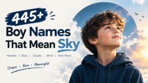445+ Meaningful Boy Names That Mean Sky