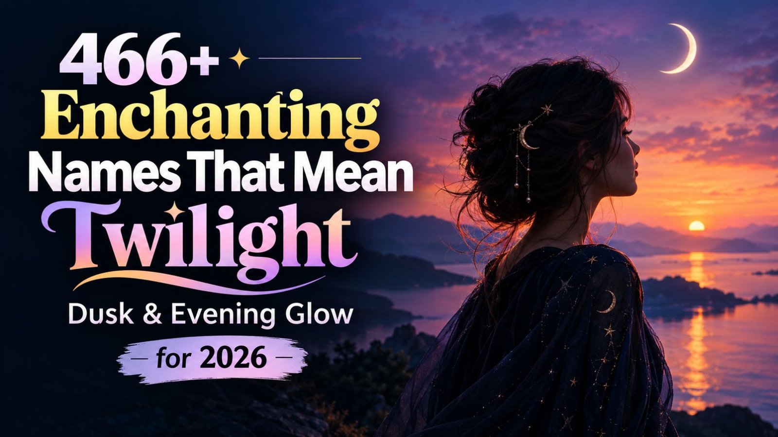 466+ Enchanting Names That Mean Twilight, Dusk & Evening Glow for 2026