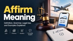 Affirm Meaning: A Complete Guide to Definition, Grammar, Law, and Everyday Use