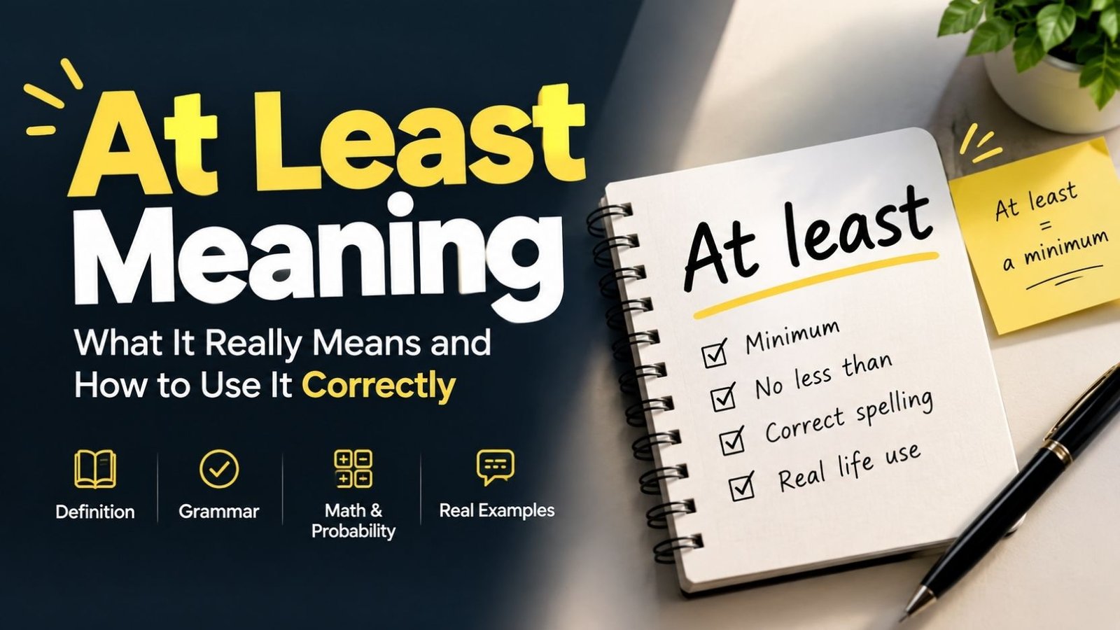Atleast Meaning: What "At Least" Really Means and How to Use It Correctly