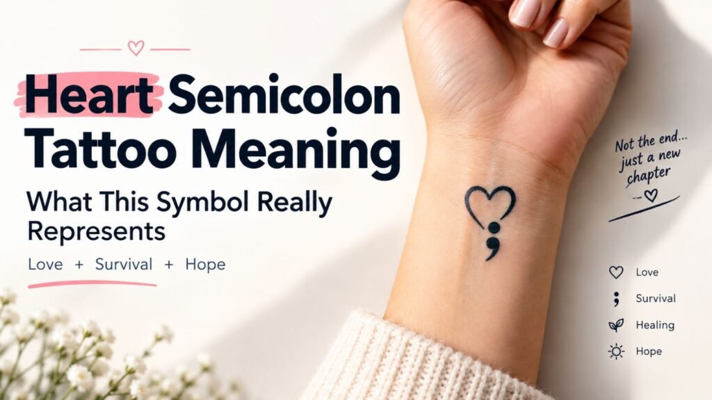 Heart Semicolon Tattoo Meaning: What This Symbol Really Represents