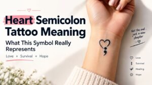 Heart Semicolon Tattoo Meaning: What This Symbol Really Represents
