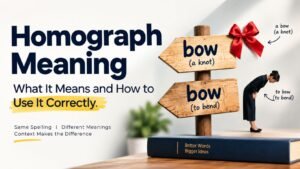 Homograph Meaning: What It Means and How to Use It Correctly