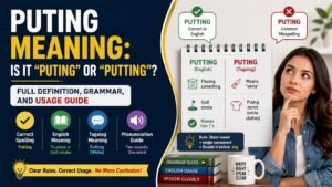 Puting Meaning: Is It "Puting" or "Putting"? Full Definition, Grammar, and Usage Guide