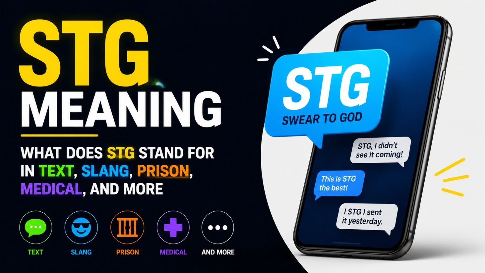 STG Meaning: What Does STG Stand For in Text, Slang, Prison, Medical, and More