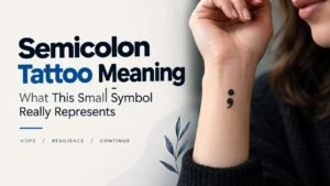 Semicolon Tattoo Meaning: What This Small Symbol Really Represents