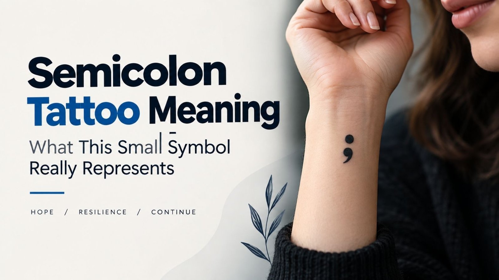 Semicolon Tattoo Meaning: What This Small Symbol Really Represents