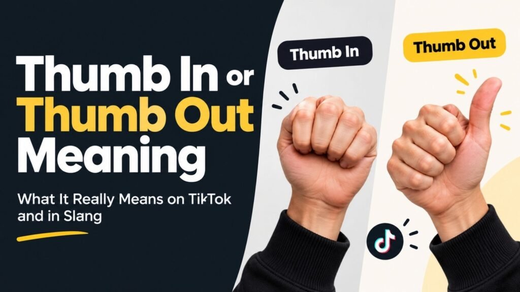 Thumb In or Thumb Out Meaning