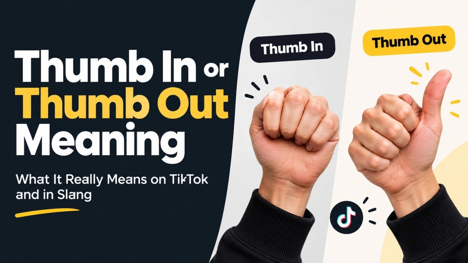 Thumb In or Thumb Out Meaning