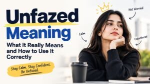 Unfazed Meaning: What It Really Means And How To Use It Correctly
