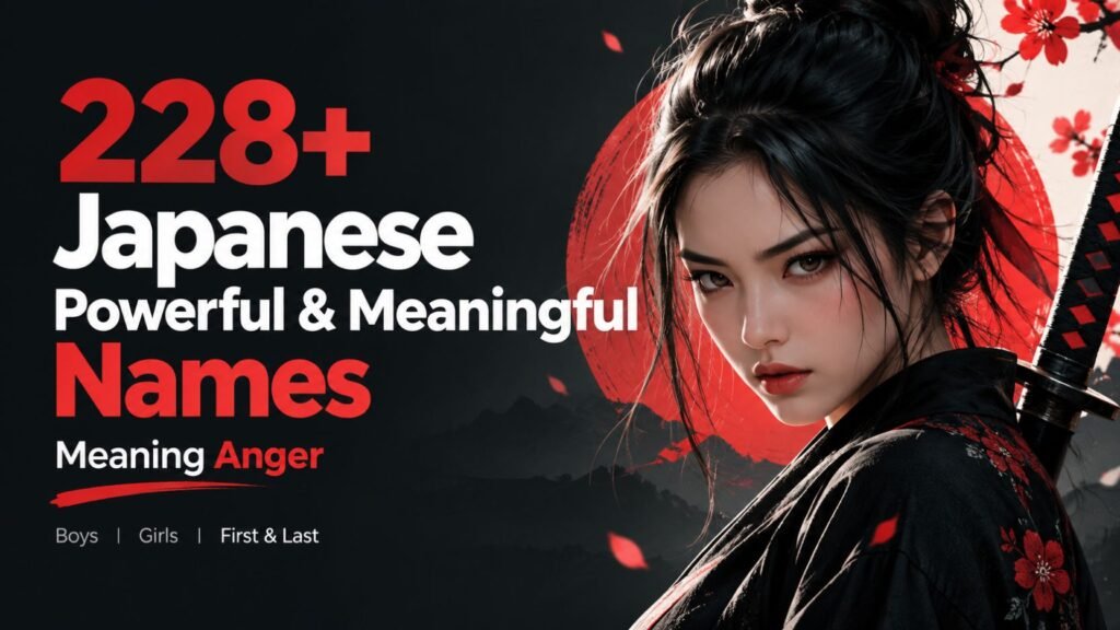 223+ Japanese Powerful and Meaningful Names Meaning Anger (Boys, Girls First & Last)
