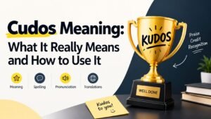 Cudos Meaning: What It Really Means and How to Use It