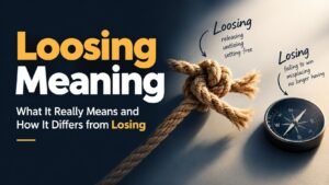 Loosing Meaning: What It Really Means and How It Differs from Losing