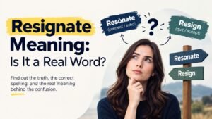Resignate Meaning: Is It a Real Word?
