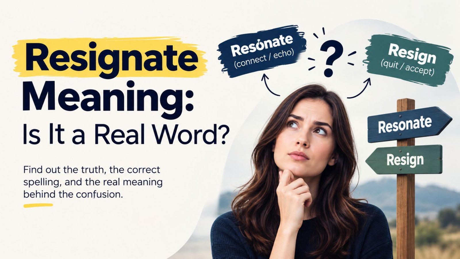 Resignate Meaning: Is It a Real Word?