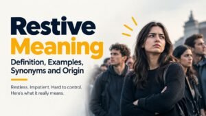 Restive Meaning: Definition, Examples, Synonyms and Usage