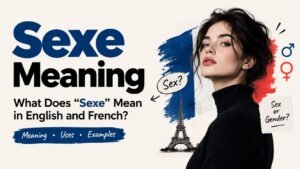 Sexe Meaning: What Does "Sexe" Mean in English and French?