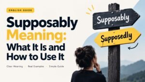 Supposably Meaning: What It Is and How to Use It