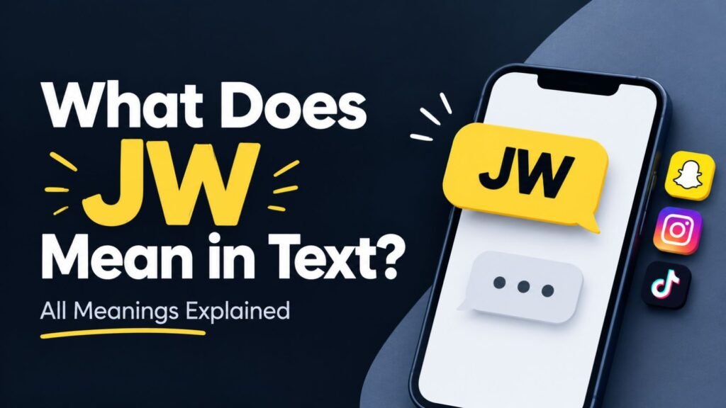 What Does JW Mean in Text?