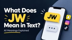 What Does JW Mean in Text?